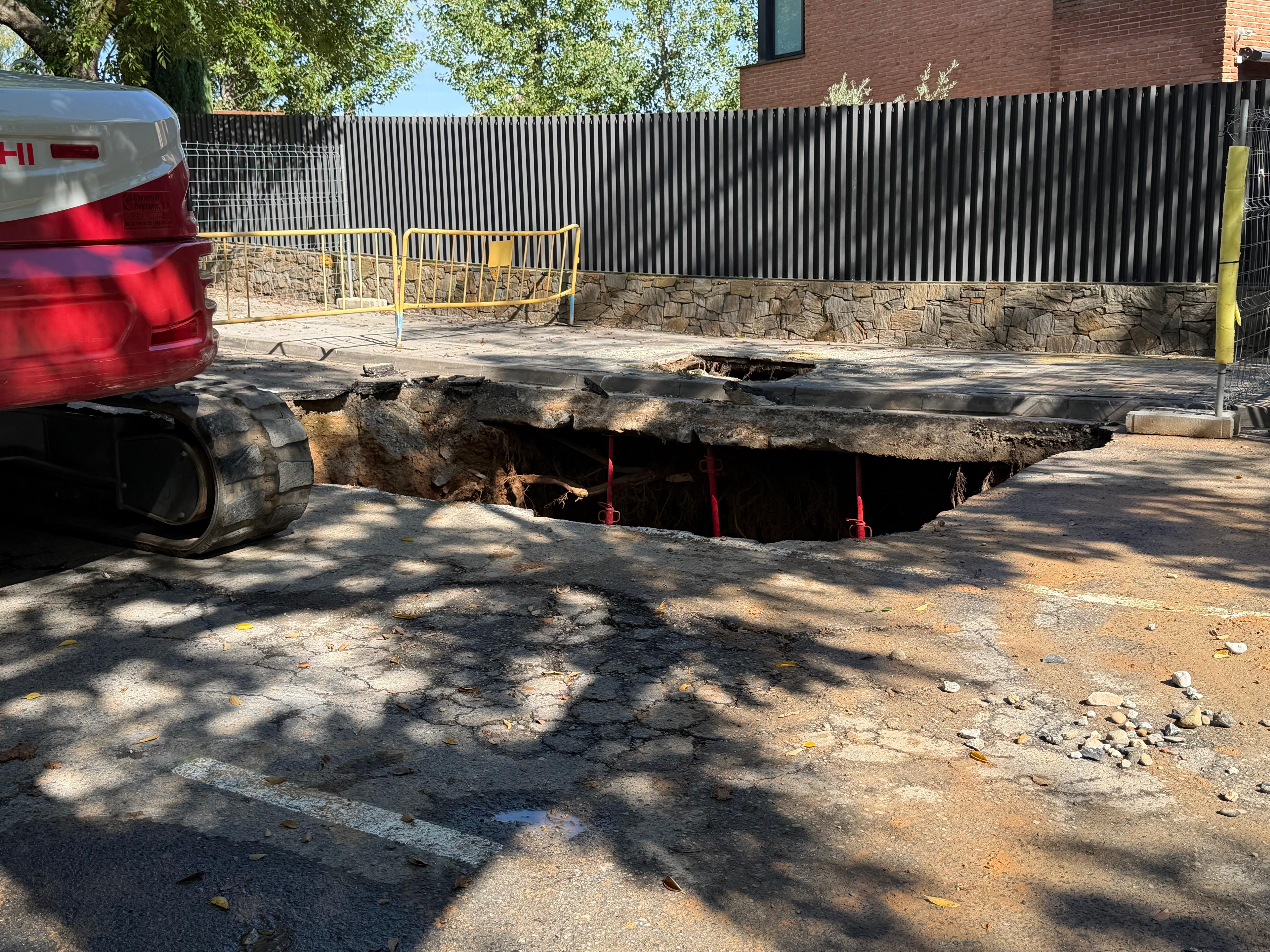 L'esvoranc a la carretera FOTO: TOT Sant Cugat