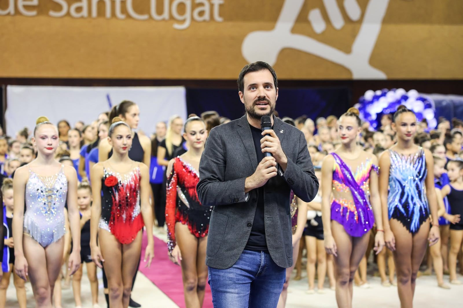 Presentació del Club Gimnàstica Rítmica i Estètica Sant Cugat. FOTO: Ajuntament