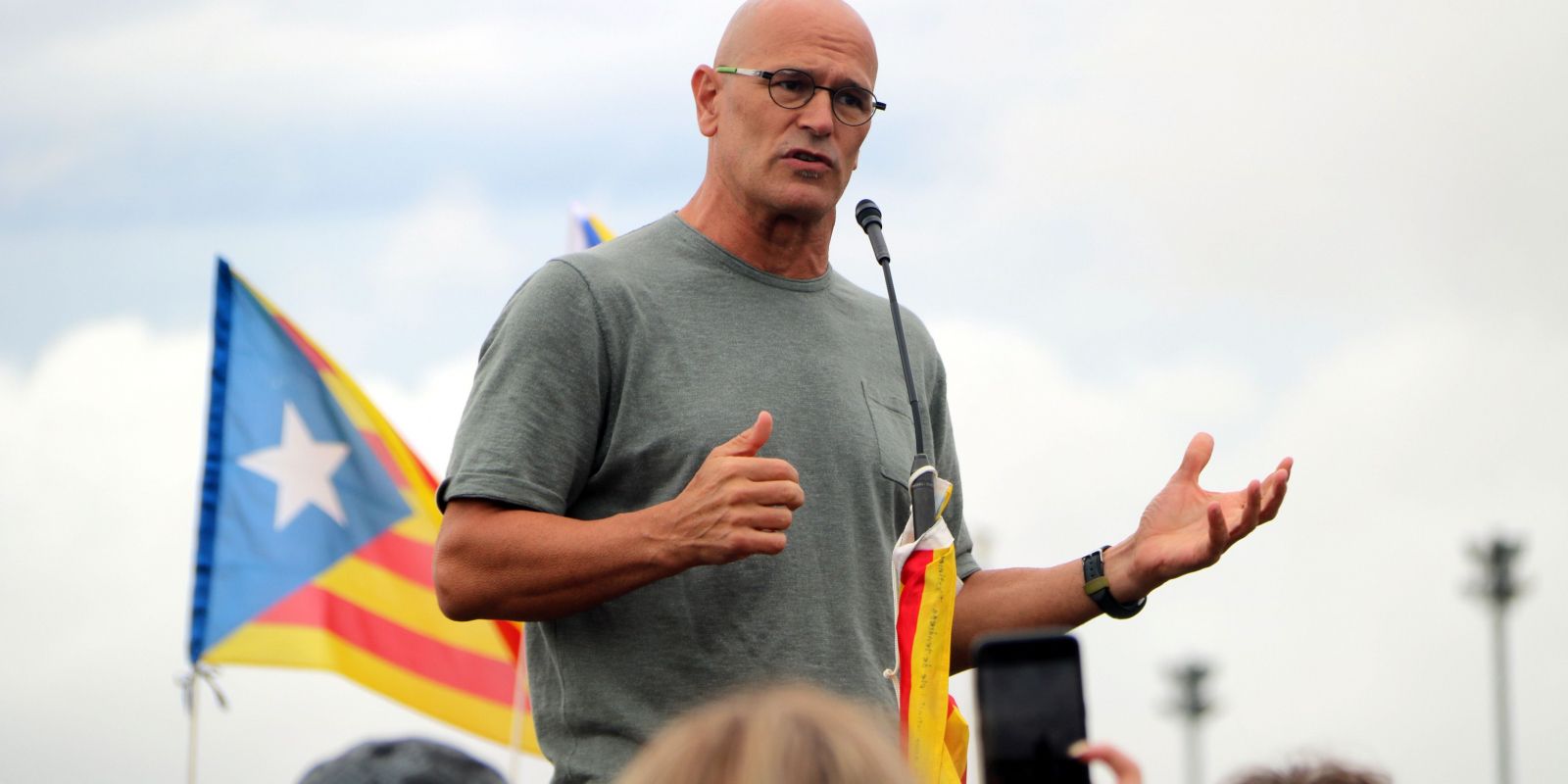 Raül Romeva, en un acte polític. FOTO: Nia Escolà / ACN