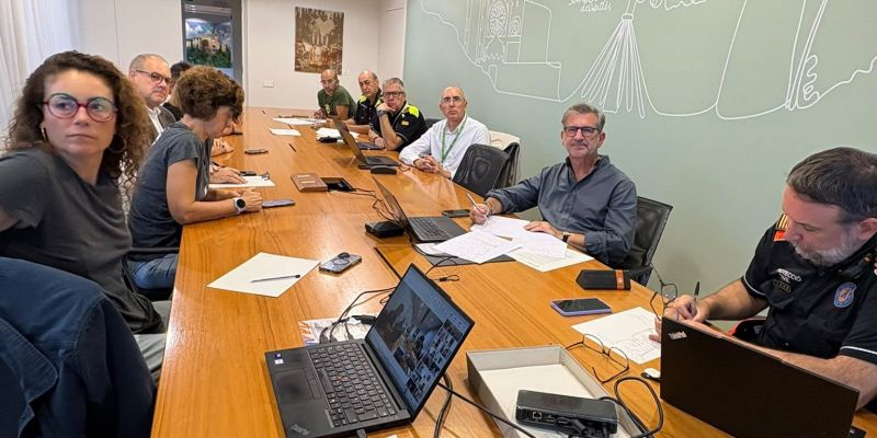 El CECOPAL es va reunir en quatre ocasions per fer seguiment i coordinar les actuacions durant l'episodi de pluges. FOTO: Ajuntament