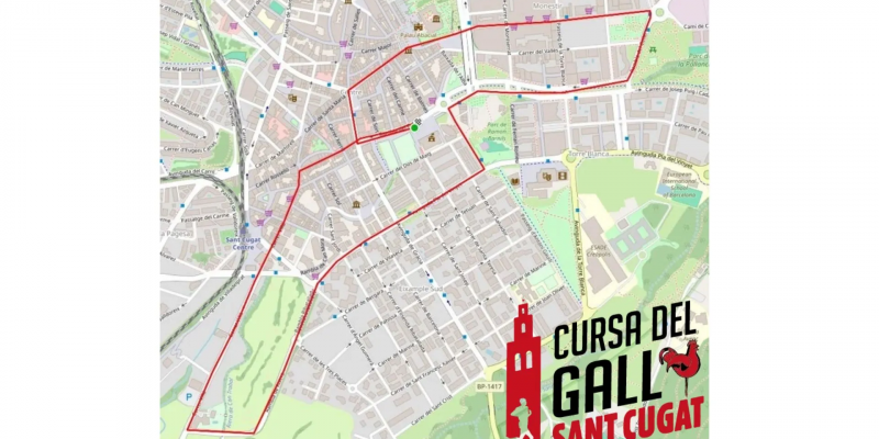 Recorregut de la 6a edició de la Cursa del Gall. FOTO: Cedida
