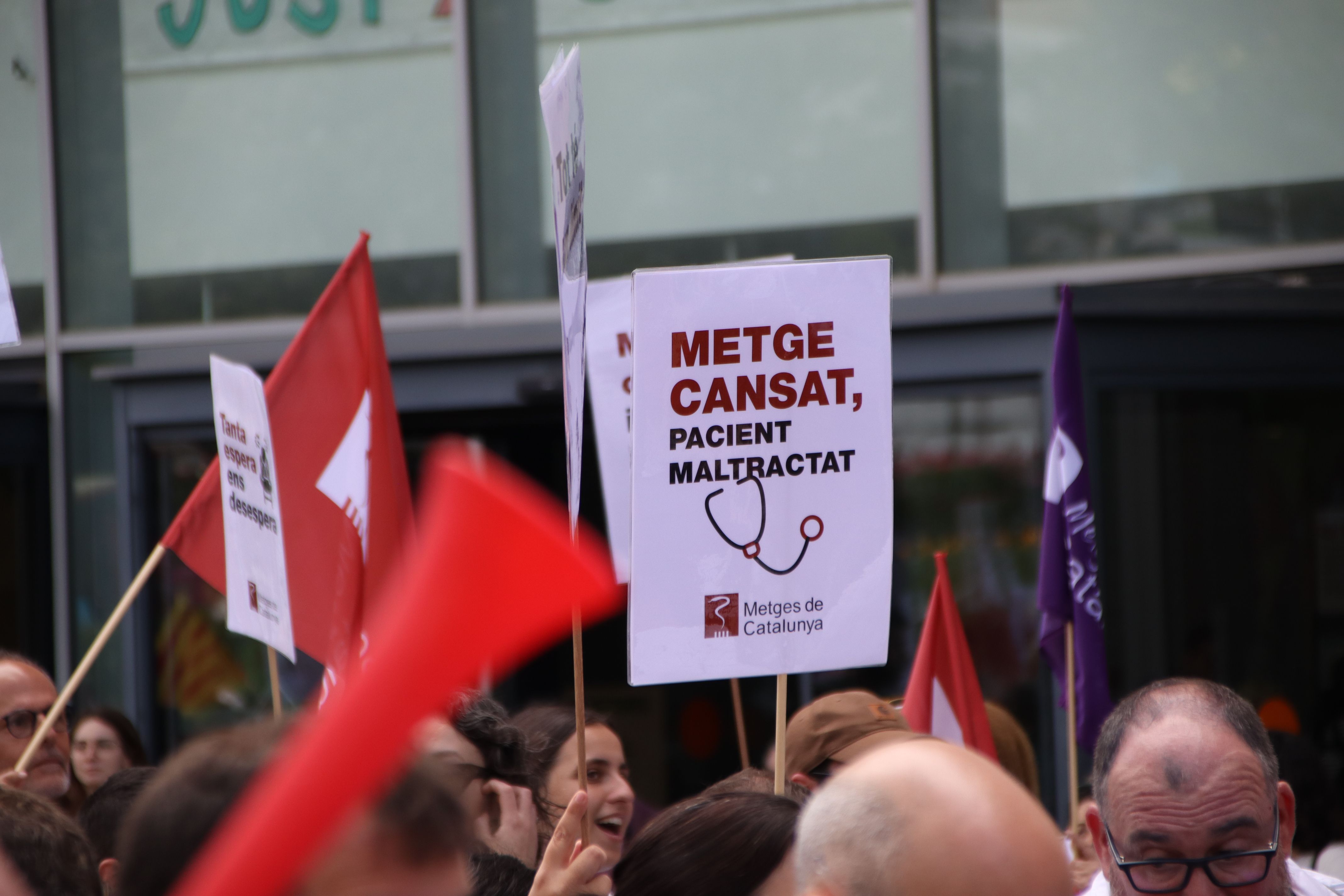 Una protesta de metges FOTO: ACN