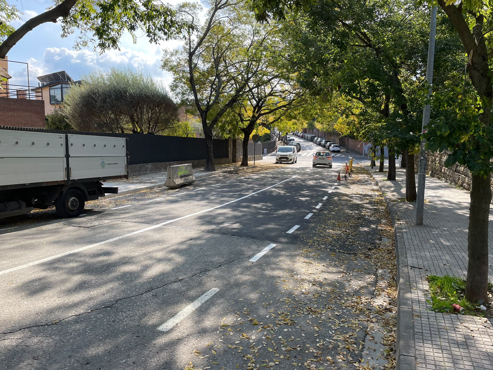 L'avinguda de Villadelprat, ja reoberta FOTO: EMD